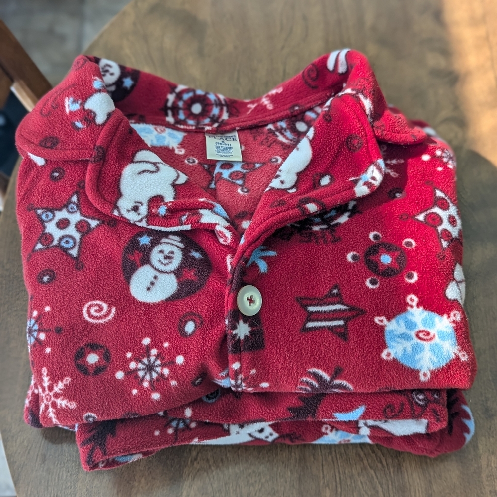 Adult Unisex S (30-31) (aprx Ladies 10-12) Christmas fleece PJs Childrens Place